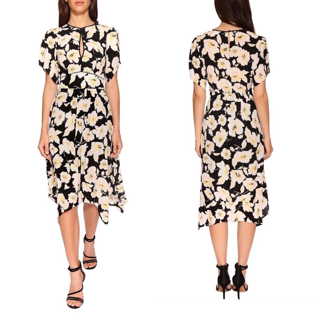 BA&SH floral midi dress M - Picture 4 of 10